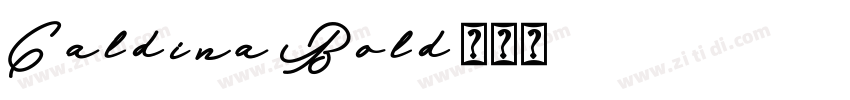 Caldina Bold字体转换 Caldina Bold字体转换